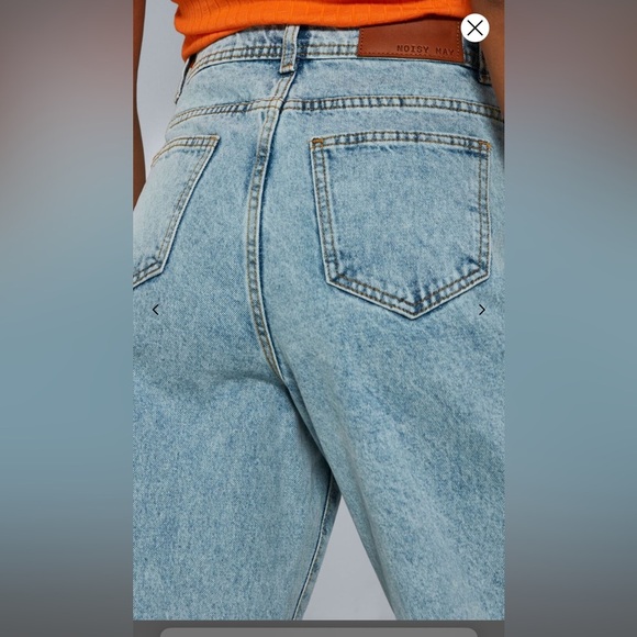 Noisy May Drew Regular Fit High Waist Wide Leg Jeans - Picture 6 of 8